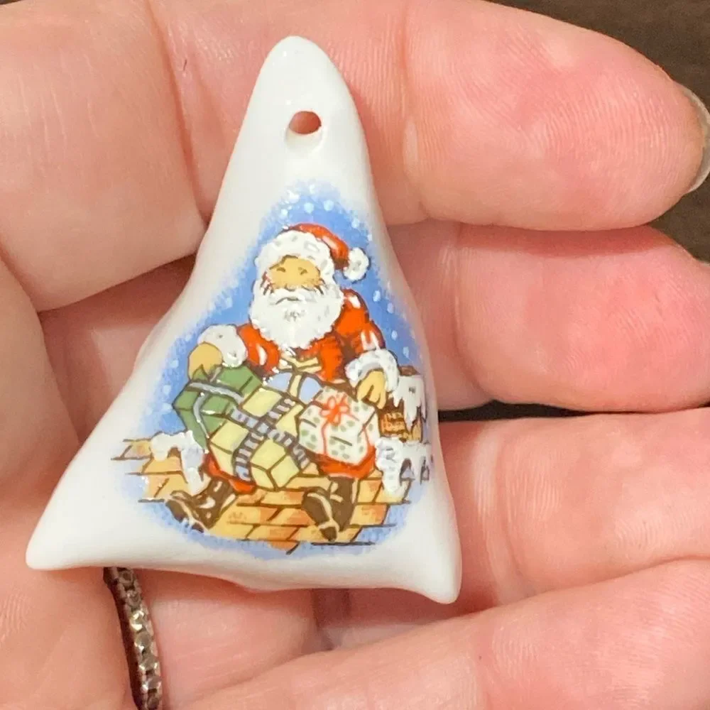 Coalport Santa Christmas Sack Ornament